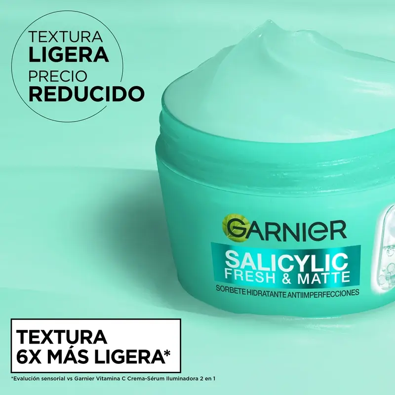 Garnier Pure Active Salicylic Fresh & Matte Sorbete Hidratante Antiimperfecciones, 85 ml - Image 3