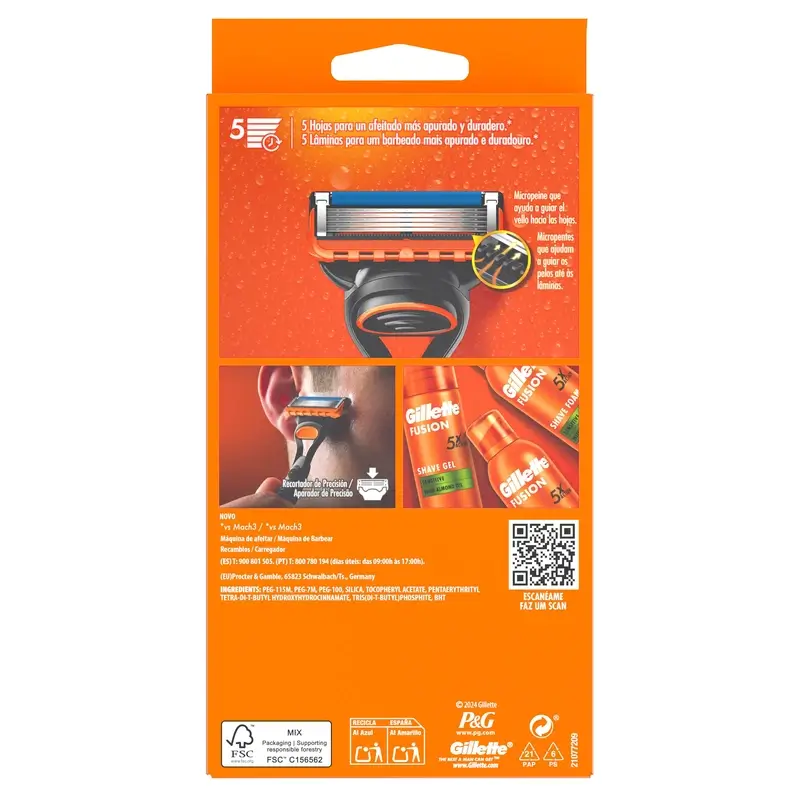 Gillette Fusion5 Maquinilla De Afeitar Para Hombre - Image 3