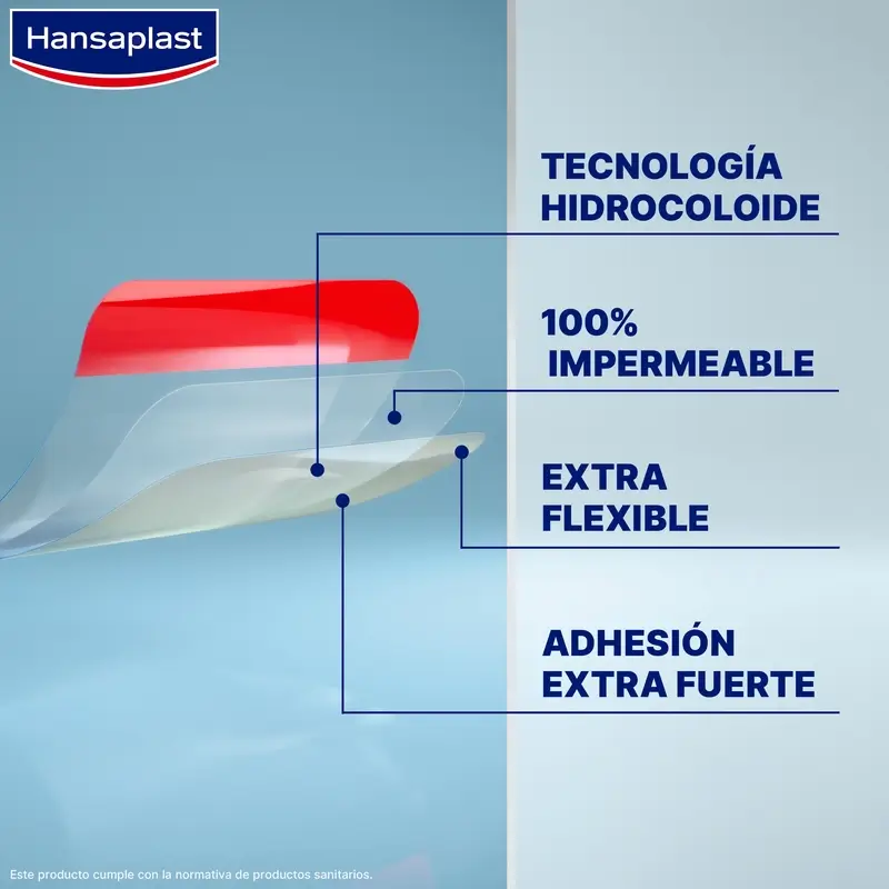 Hansaplast Second Skin Protection Apósito Hidrcoloide Tamaño S , 10 apósitos 1,9x6cm - Image 3