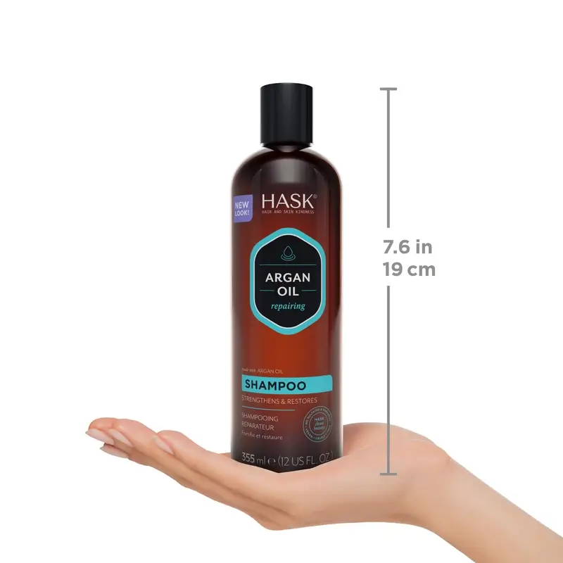 Hask Champú Reparador Argan Oil , 355 ml - Image 5