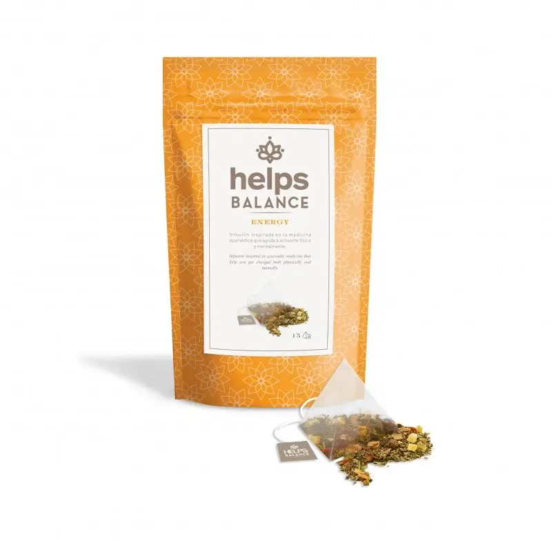 Helps Balance Bolsa Ayurvedica Energy , 15 infusiones piramidales