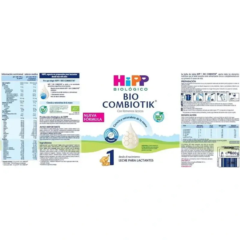 Hipp Combiotik 1, Leche De Inicio, 2X800 Gr - Image 4