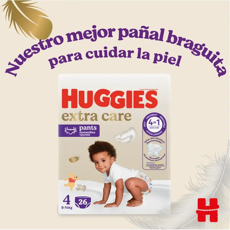 Huggies Extra Care Talla 5 (12-17 Kg) Pañal Braguita Para Bebé Disney , 24 unidades - Image 6