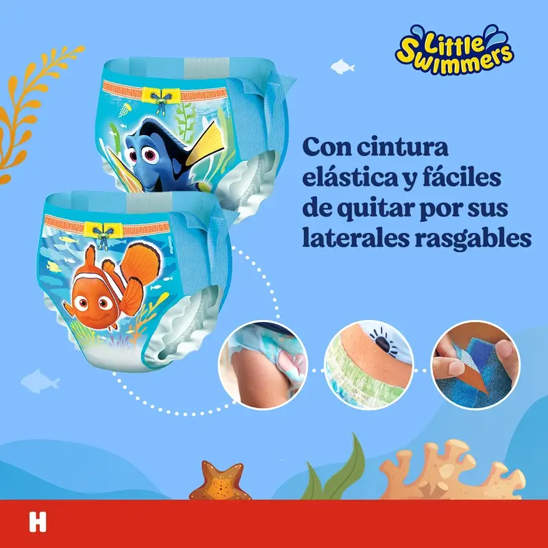 Huggies Little Swimmers Talla 3-4 Pañales Bañadores , 20 unidades - Image 4