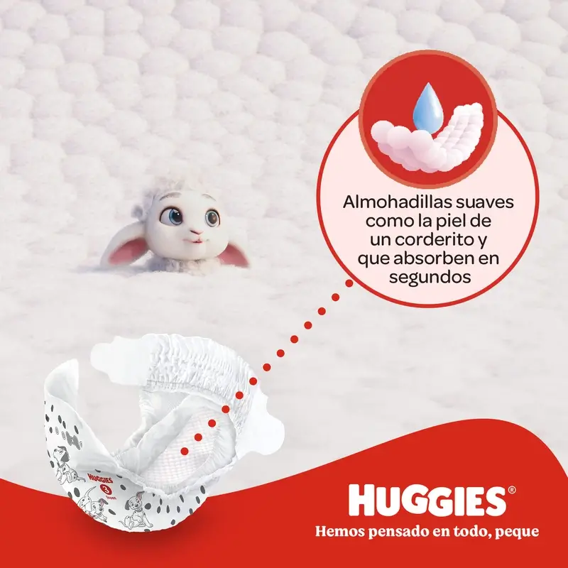 Huggies Little Movers Talla 3 (4-9 Kg) Pañal Para Bebé Disney , 168 Unidades - Image 5