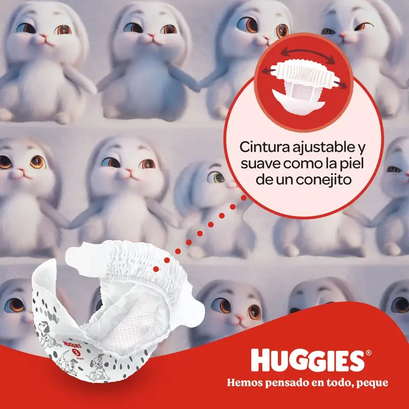 Huggies Little Movers Talla 6 (15-30 Kg) Pañal Para Bebé Disney , 102 Unidades - Image 6