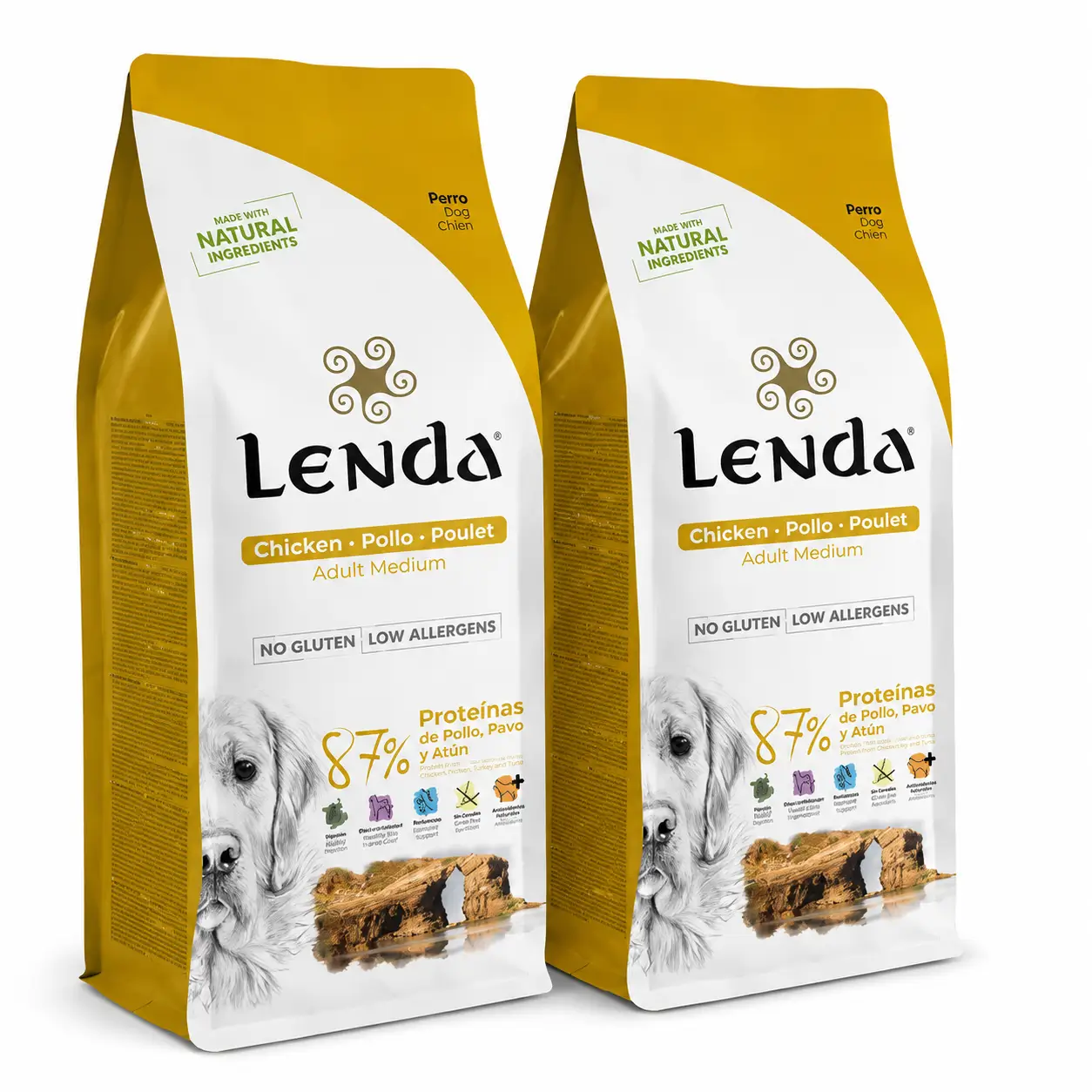 Lenda Perro Adulto Pollo, 2 X 12 kg