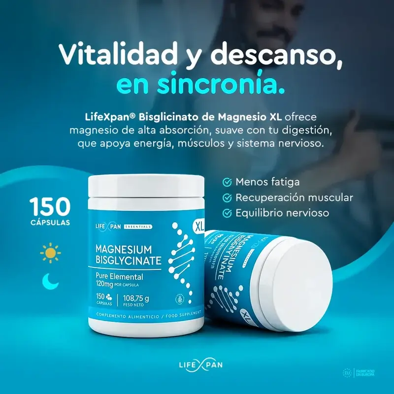 Lifexpan Bisglicinato De Magnesio Xl , 150 capsulas - Image 6