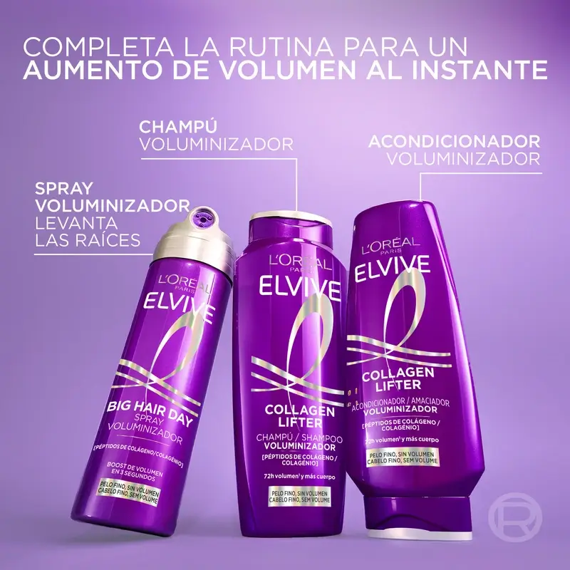 L'Oréal Paris Elvive Collagen Lifter  Acondicionador Voluminizador, 300 ml - Image 10