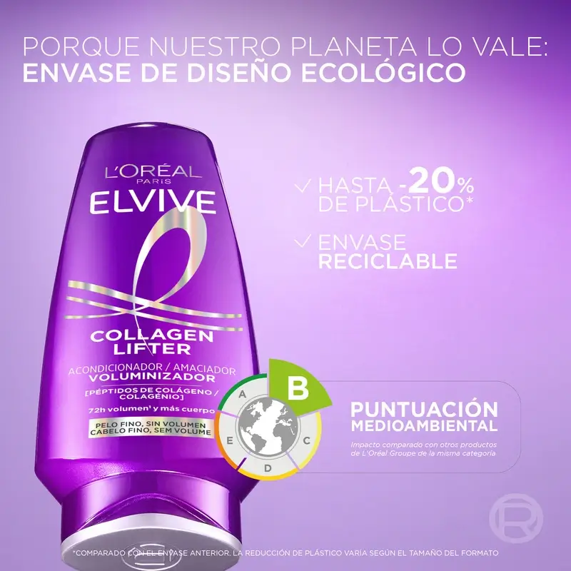 L'Oréal Paris Elvive Collagen Lifter  Acondicionador Voluminizador, 300 ml - Image 11