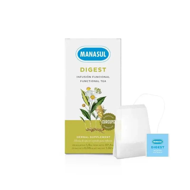 Manasul Digest Curcuma , 25 infusiones
