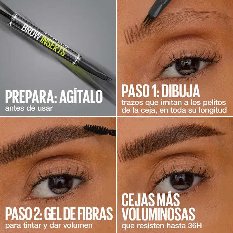 Maybelline New York Brow Insert Lapiz De Ceja, Ash Brown, 1.25 ml - Image 7