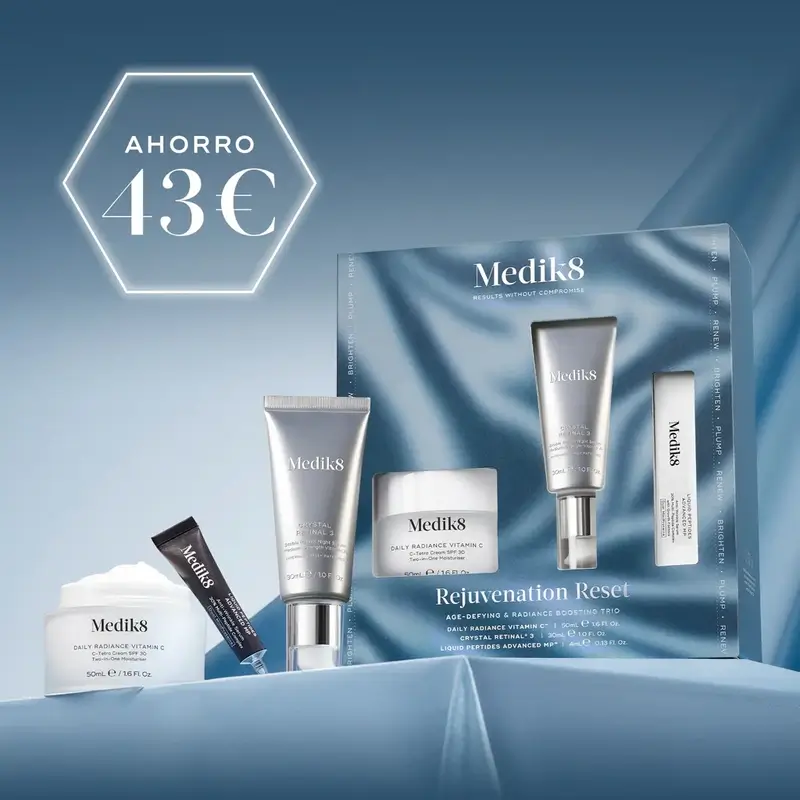 Medik8 Rejuvenation Reset Daily Radiance Vit C 50Ml + Crystal Retinal 3 30Ml + Liquid Peptides Deluxe - Image 2