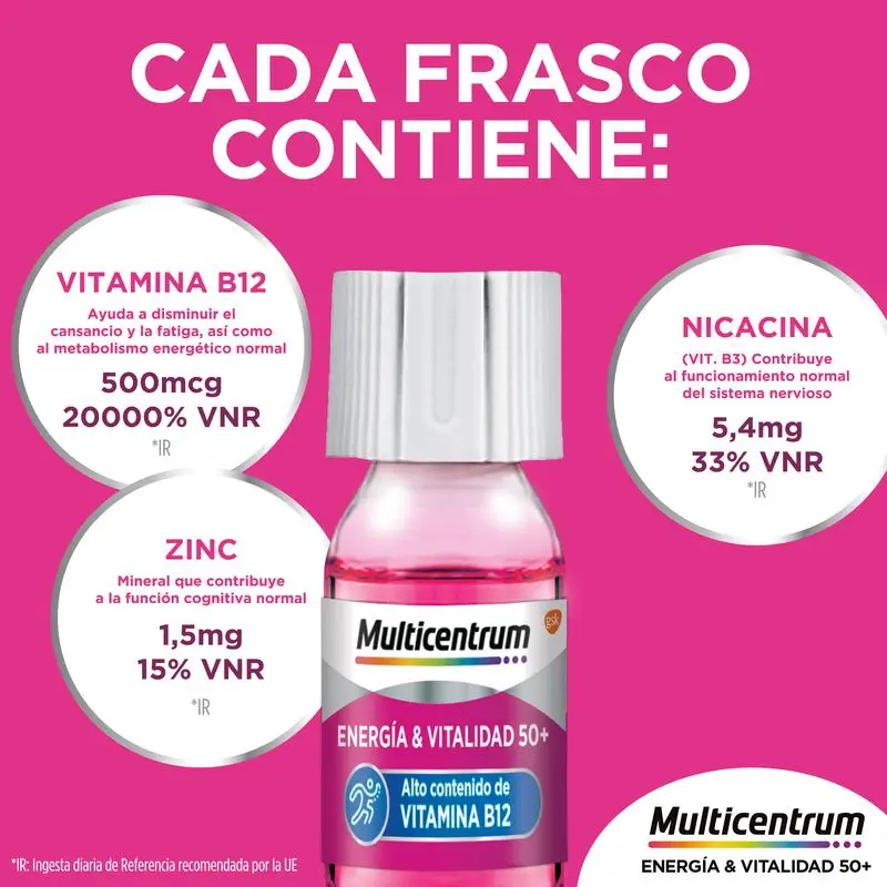 Multicentrum Energía & Vitalidad 50+, 30 frascos - Image 6
