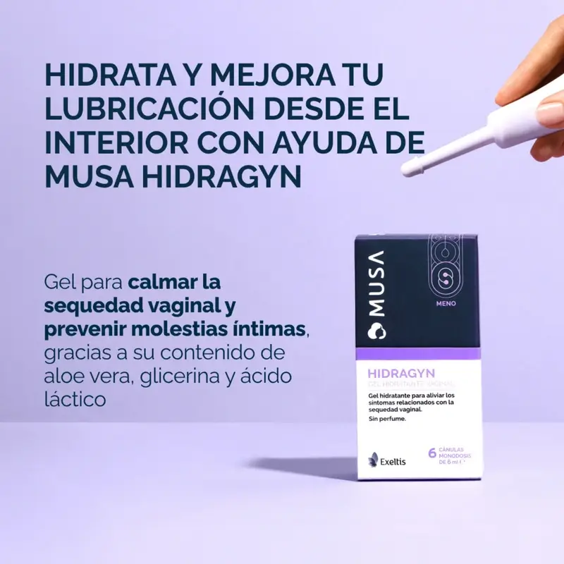 Musa Alivio Hidratante Vulvar, 50 ml + Hydragin Hidratante Vaginal, 6 Cánulas - Image 3