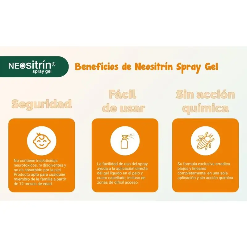 NEOsitrín® Spray Gel Líquido Antipiojos 100 ml - Image 10