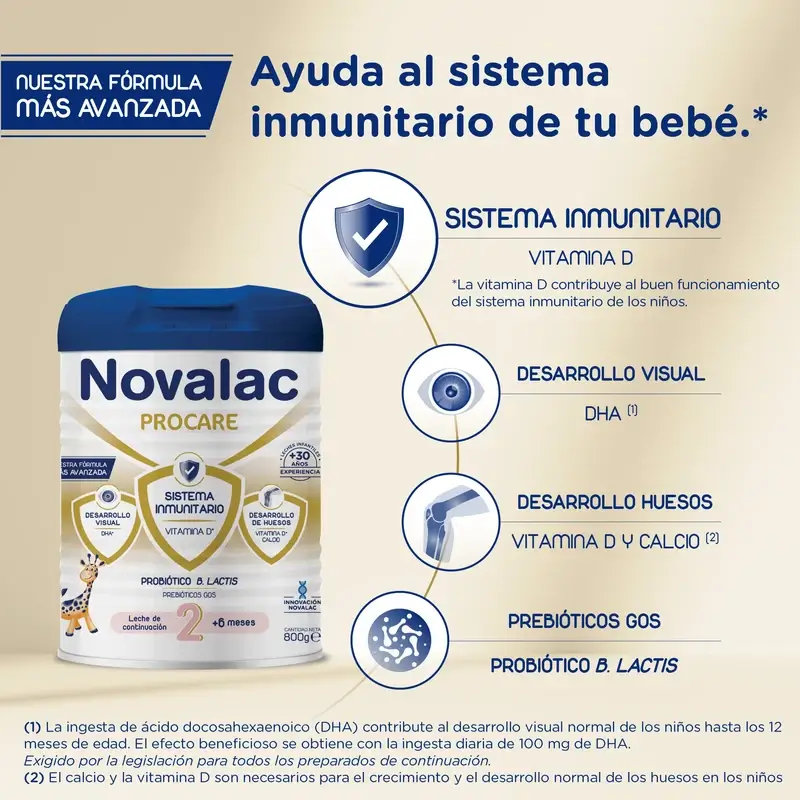 Novalac Procare 2 Leche De Continuación Pack Ahorro 2X800Gr - Image 3