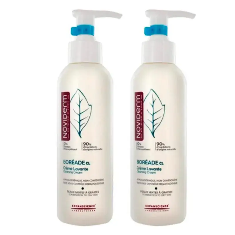 Noviderm Boreade Crema Lavante, Pack 2 x 200 ml