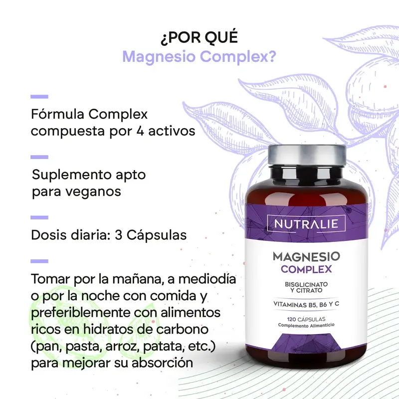 Nutralie Magnesio Complex Pack 2 x 120 cápsulas - Image 2