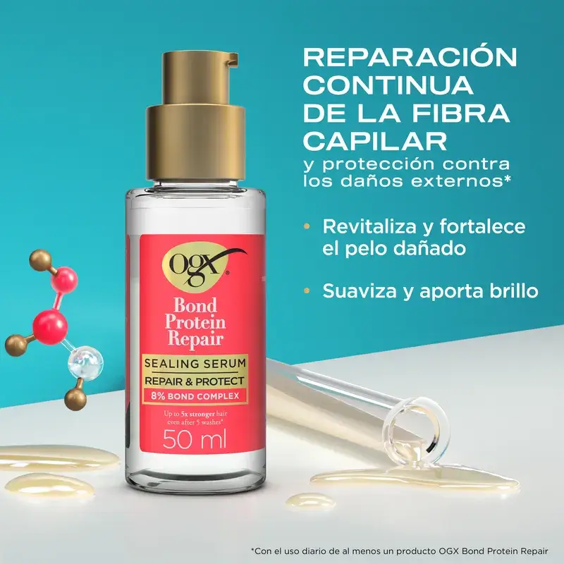 Ogx Bond Repair Sealing Serum, Serum Reparador Para El Pelo, Tratamiento Capilar, 50 Ml - Image 2