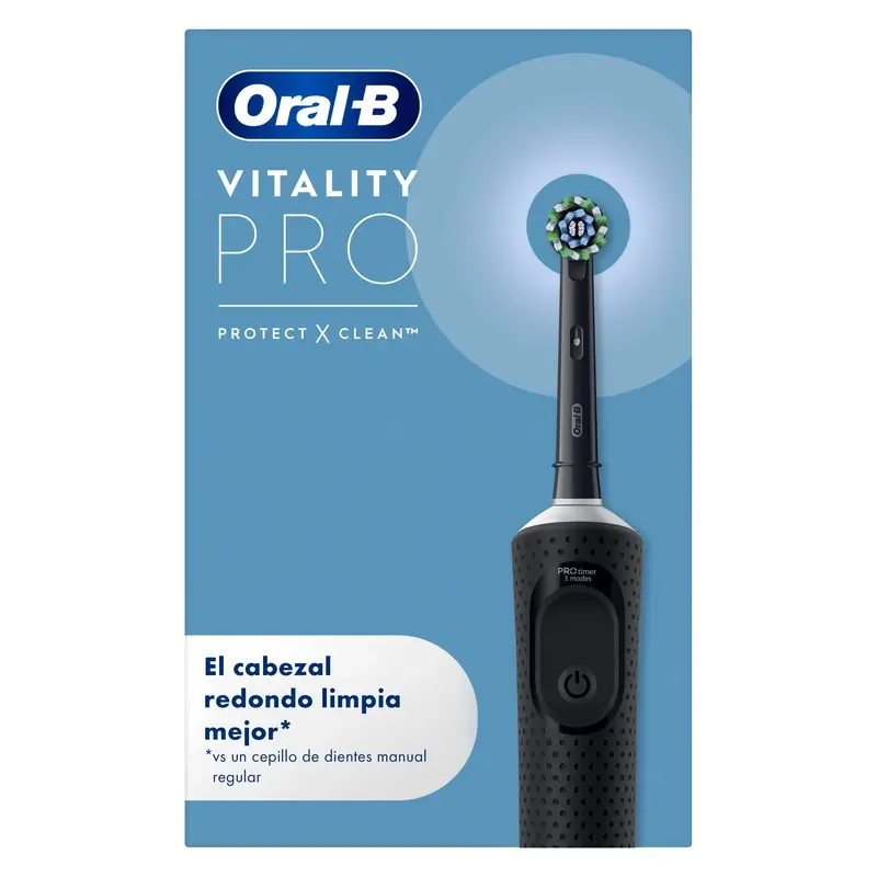Oral-B Braun Vitality Pro Cepillo Eléctrico Negro, 1 unidad - Image 2