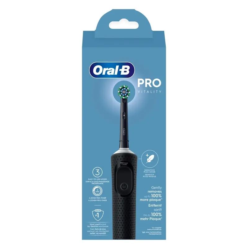Oral-B Braun Vitality Pro Cepillo Eléctrico Negro, 1 unidad - Image 8
