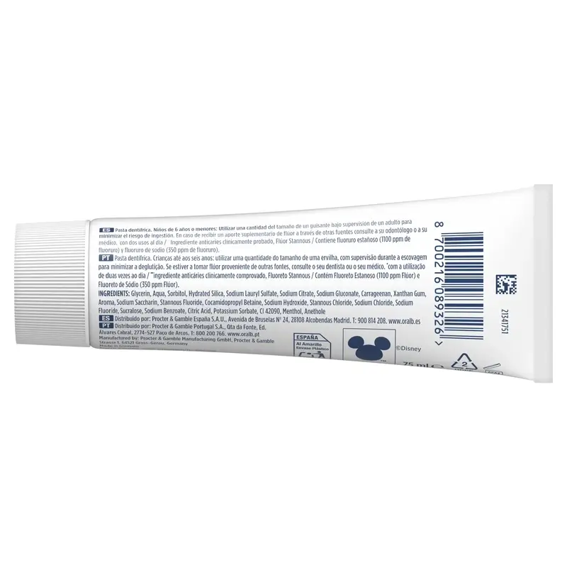 Oral-B Junior Star Wars Pasta Dentífrica 2X75 Ml, +6 Años - Image 6