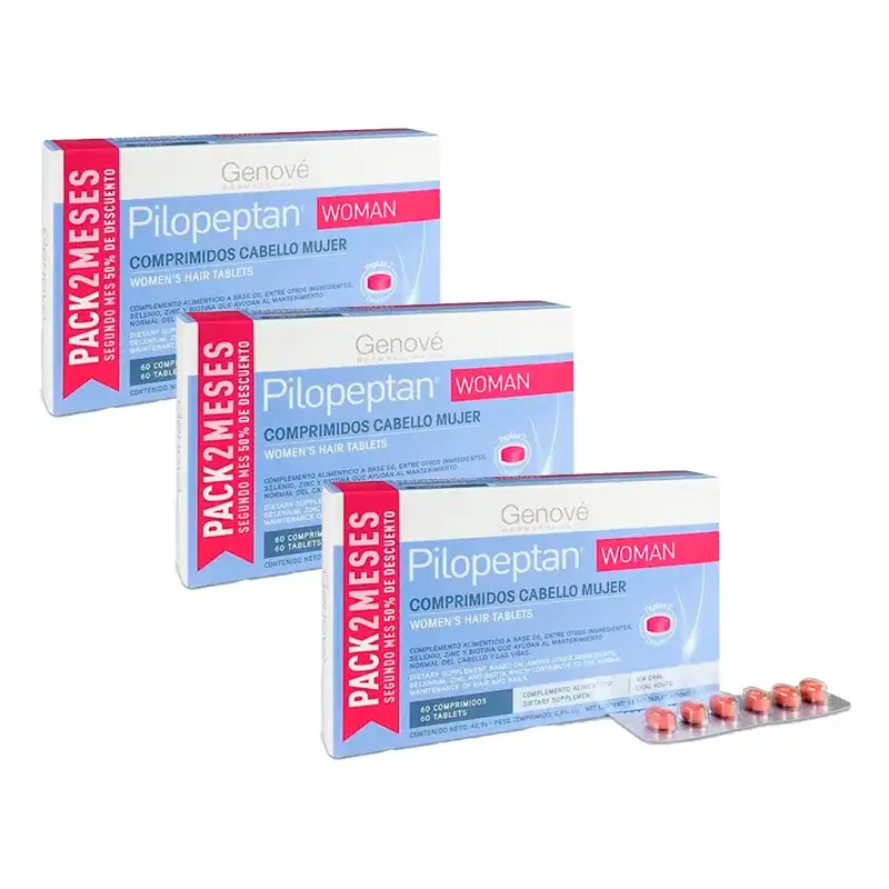 Pilopeptan  Woman, Pack 3 x 60 comprimidos
