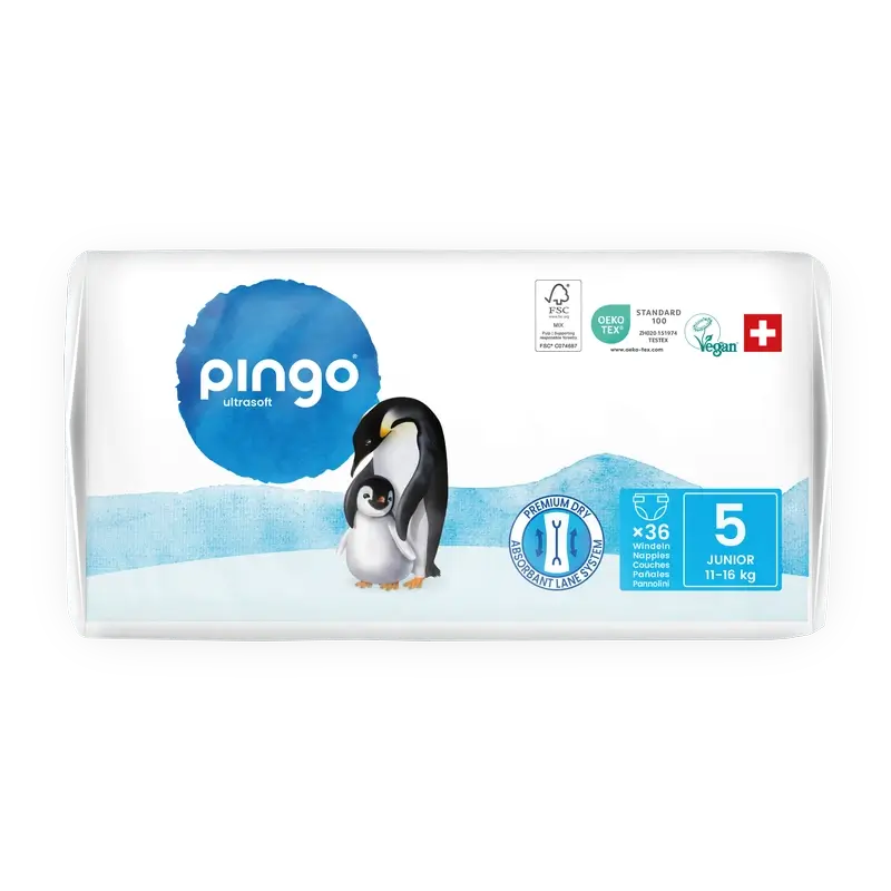 Pingo Pañales Ecológicos Talla 5 (11-16 Kg), 36 unidades - Image 4