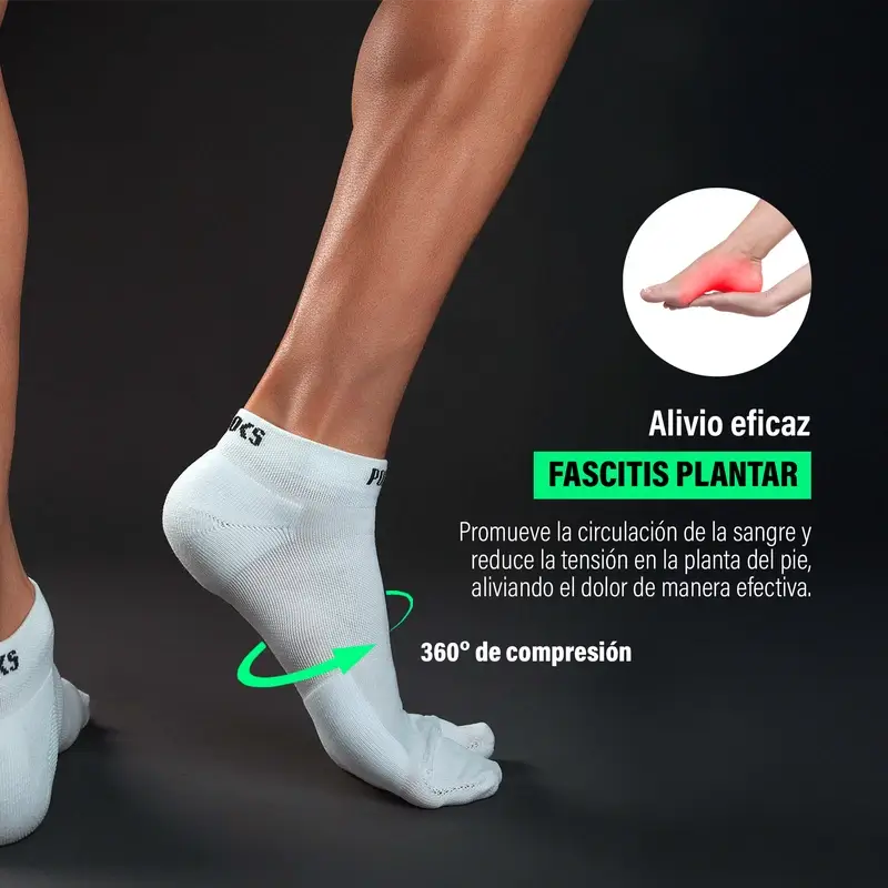 Podoks Calcetines Running Tobillero H2 Blanco - Image 3