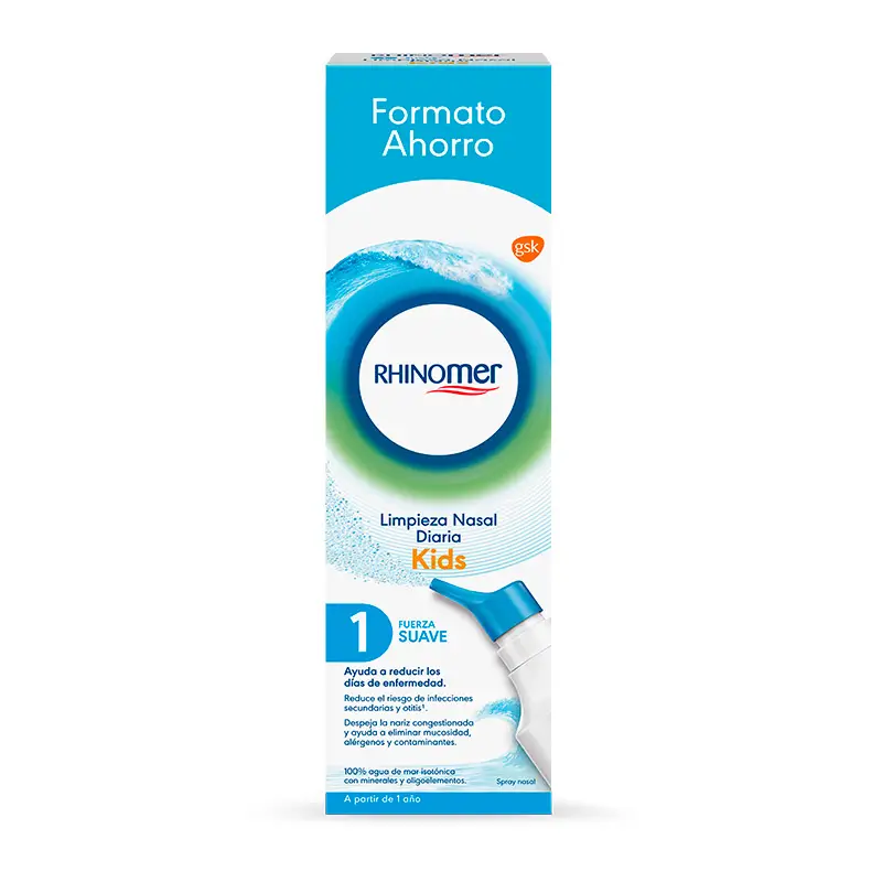 Rhinomer Spray Nasal 100% Agua de Mar Fuerza 1 Suave Formato XL, 180 ml - Image 3