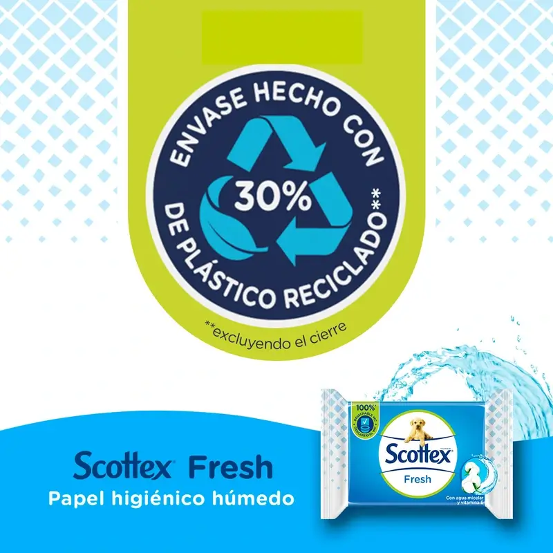 Scottex Fresh Papel Higiénico Húmedo , 38 unidades - Image 6