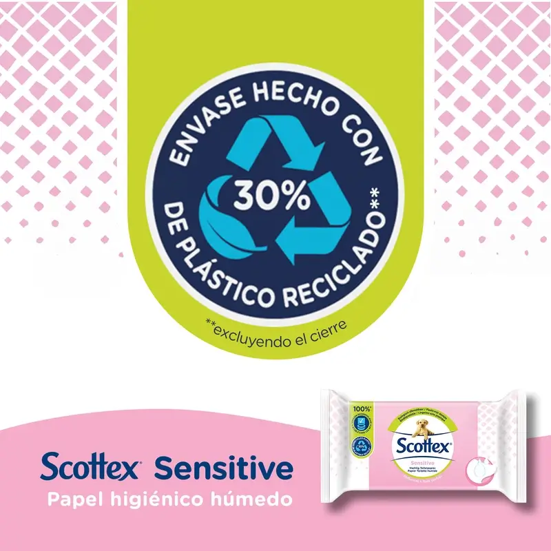 Scottex Sensitive Papel Higiénico Húmedo , 38 unidades - Image 5