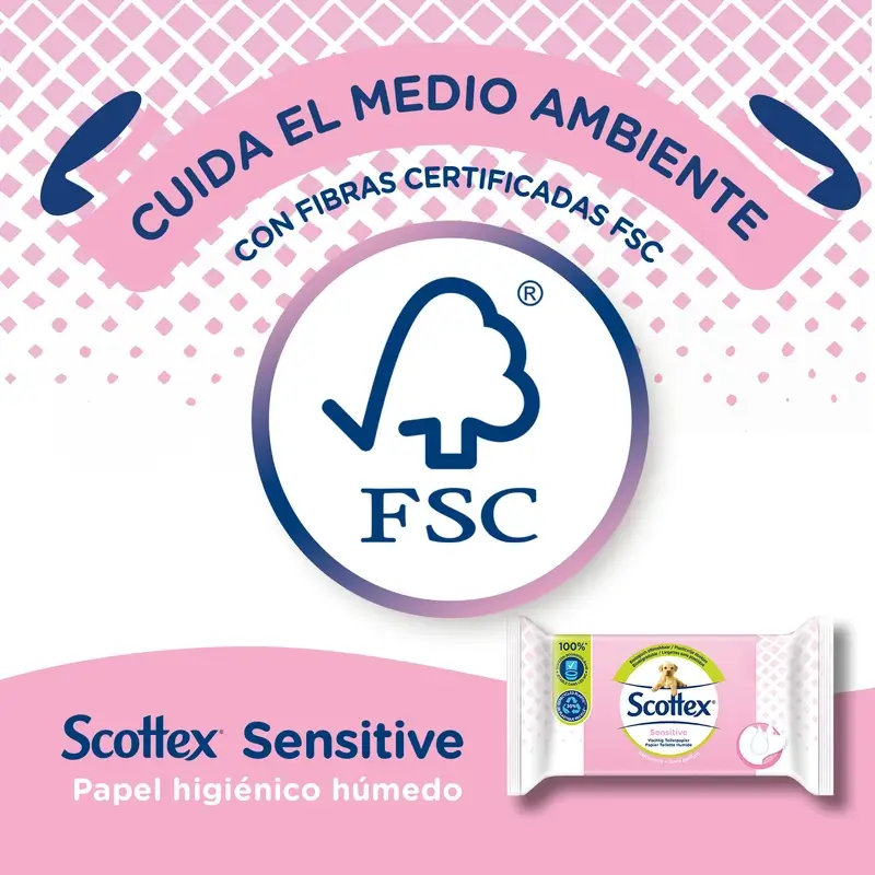 Scottex Sensitive Papel Higiénico Húmedo , 38 unidades - Image 6