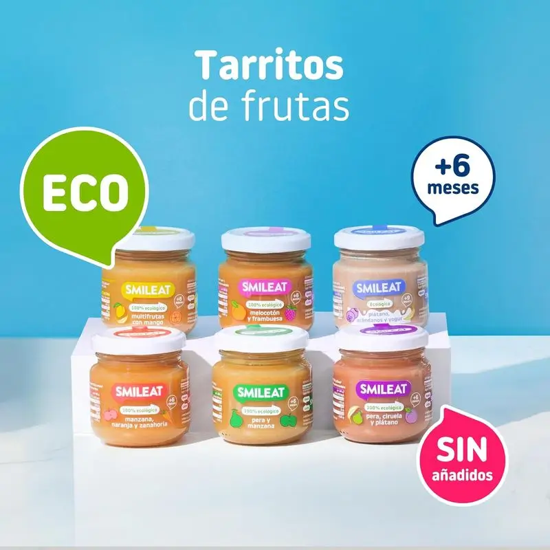 Smileat Tarrito Multifrutas con mango, 6x130 Gr - Image 4