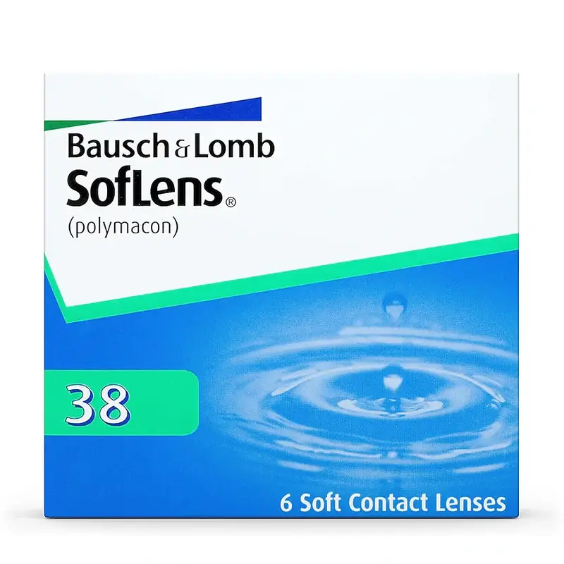 Soflens 38 Lentillas Esféricas Mensuales , 6 unidades - -0.75, 9.0, 14.0