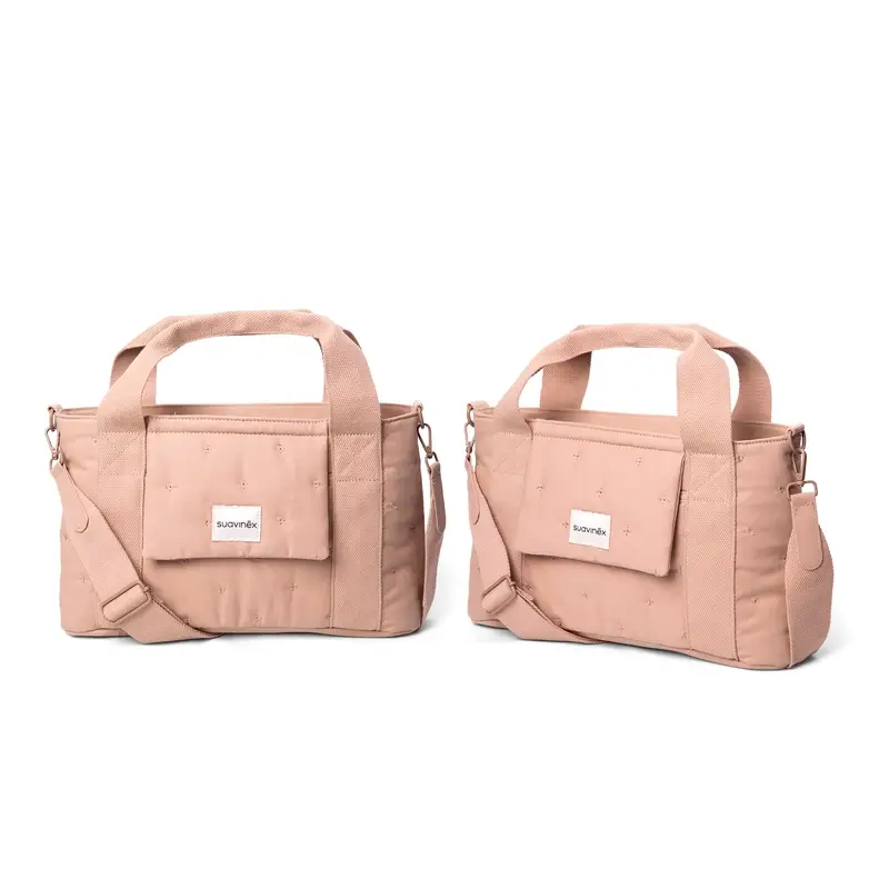 Suavinex Bolso Carro Bebé Panera Rectangular Poetry Rosa - Image 5