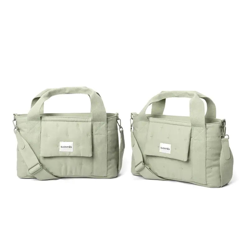 Suavinex Bolso Carro Bebé Panera Rectangular Poetry Verde - Image 6