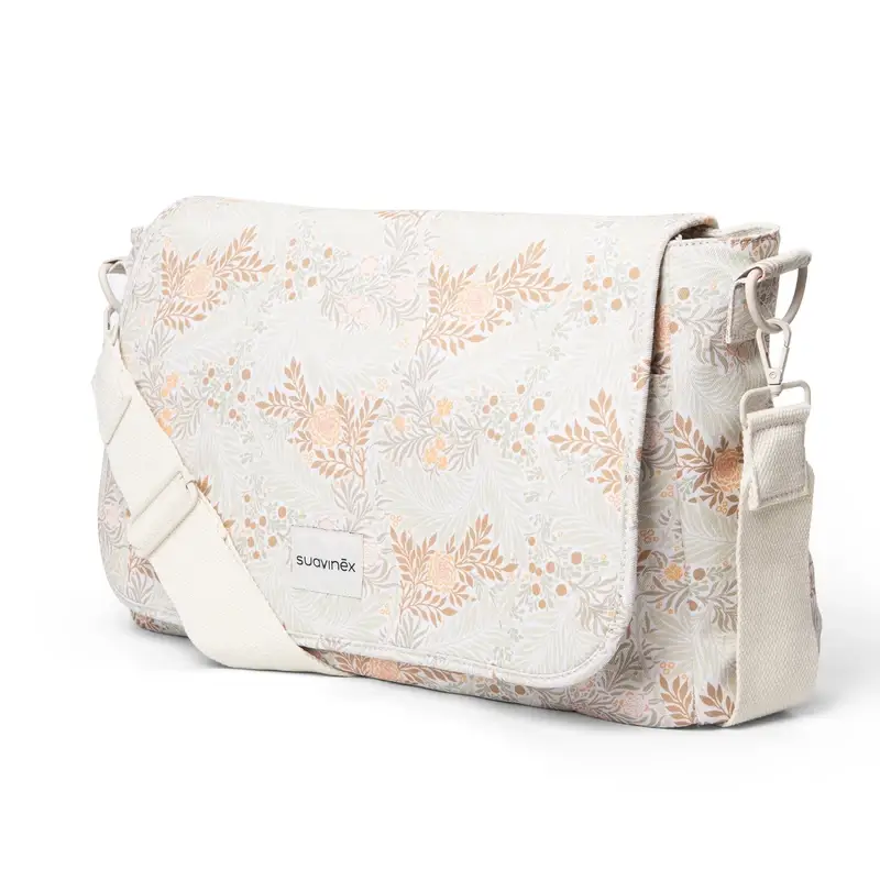 Suavinex Bolso Maternidad Bandolera Estampado Poetry Beige - Image 3