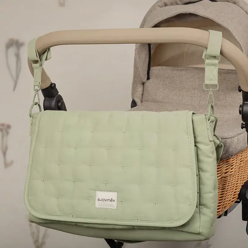 Suavinex Bolso Maternidad Bandolera Poetry Verde - Image 2