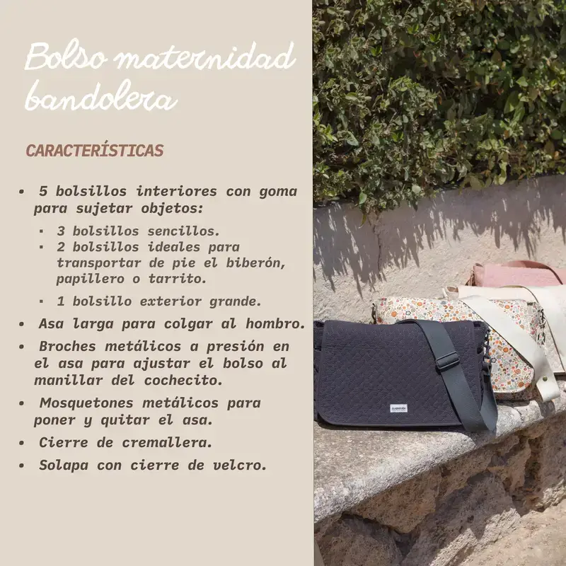 Suavinex Bolso Maternidad Bandolera, Rosa - Image 10