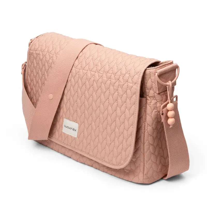 Suavinex Bolso Maternidad Bandolera, Rosa - Image 2