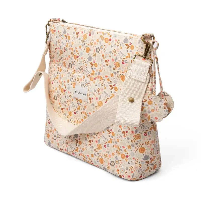 Suavinex Bolso Maternidad Tote Bag, Floral - Image 2