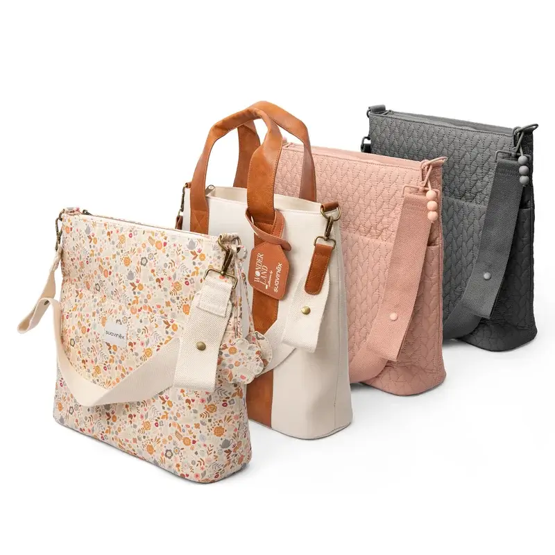 Suavinex Bolso Maternidad Tote Bag, Rosa - Image 7
