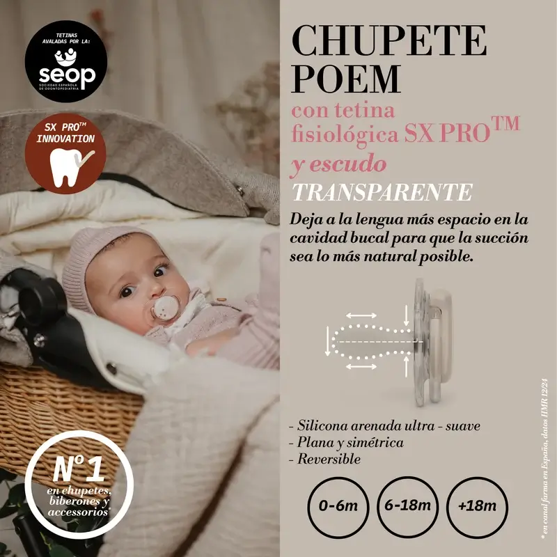 Suavinex Chupete Sx Pro +18 Meses, Poetry Rosa - Image 6