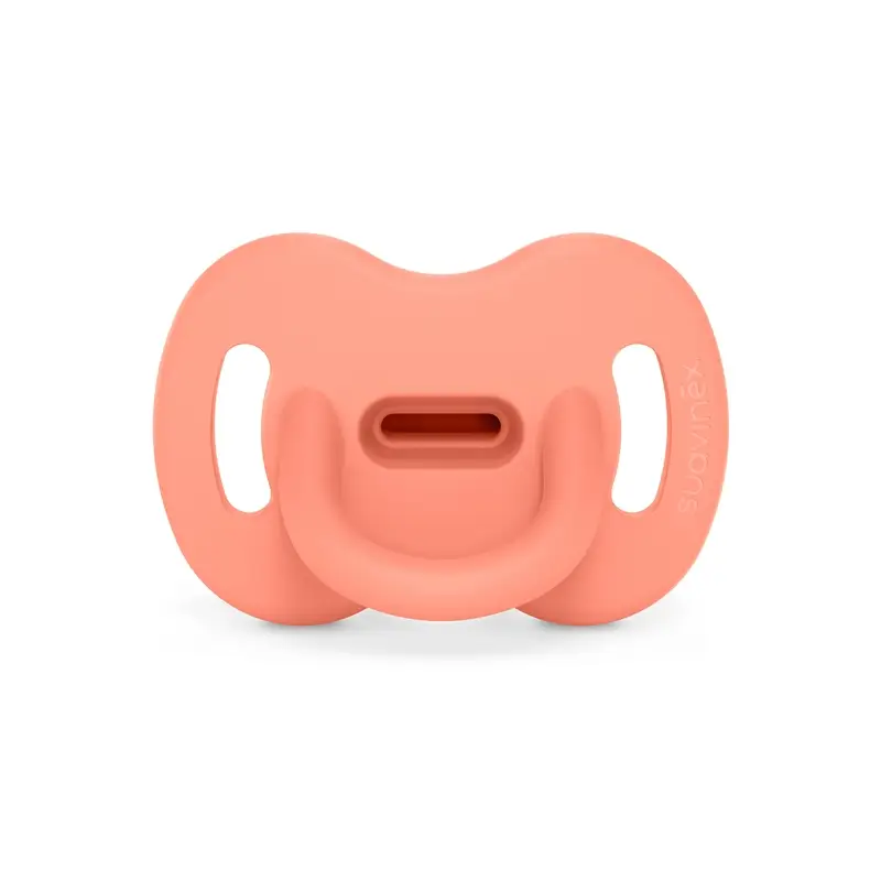 Suavinex Chupete Todo Silicona Fisiológico Sx Pro, 6/18 Meses, Peach Pink