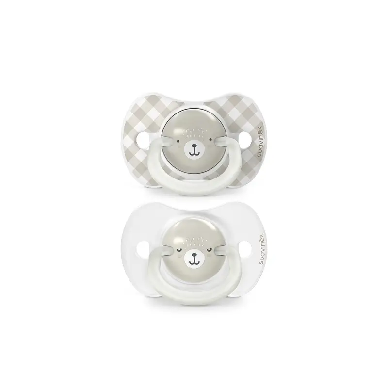 Suavinex Chupetes Nocturnos Night & Day Tetina Sx Pro 0/6 Meses Gris, 2 unidades - Image 4