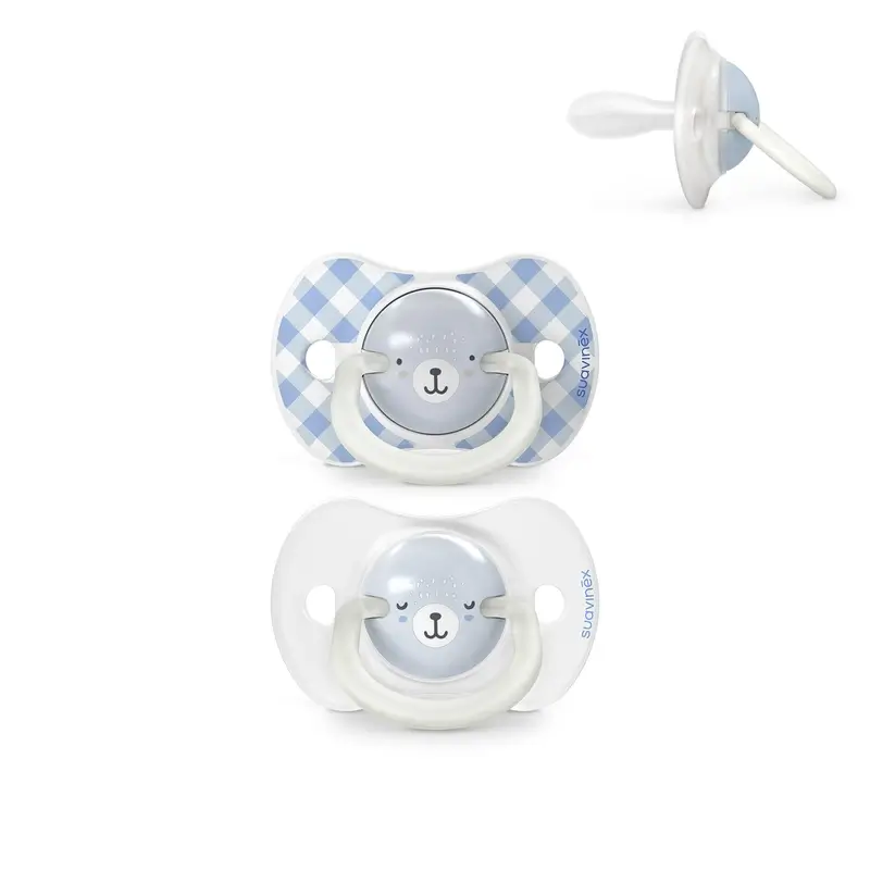 Suavinex Chupetes Nocturnos Night & Day Tetina Sx Pro 6/18 Meses Azul, 2 unidades - Image 2