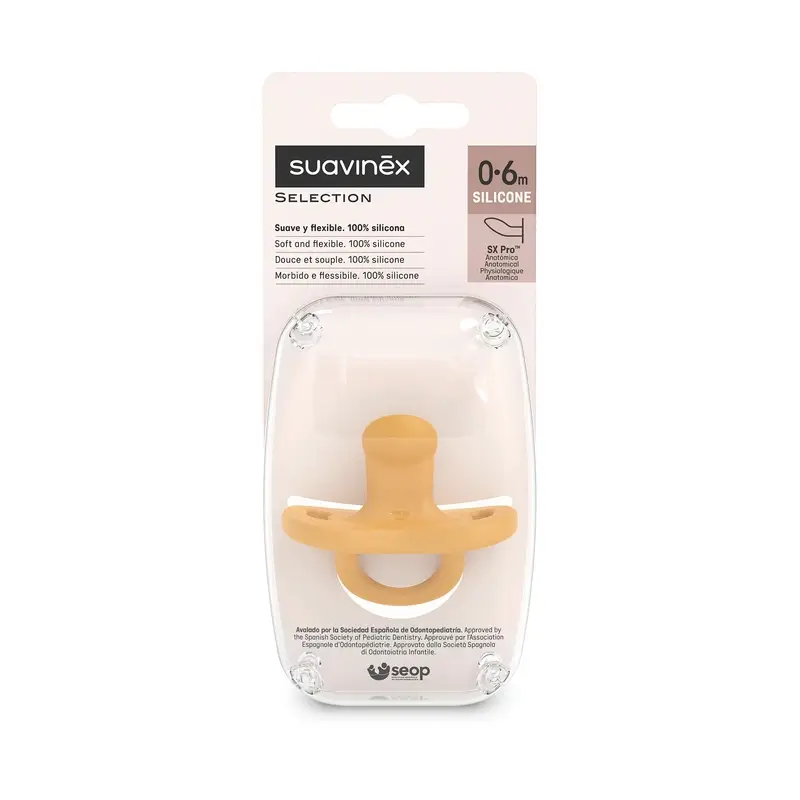 Suavinex Chupetes Tetina Sx Pro 0/6 Meses Colour Essence Mostaza - Image 3