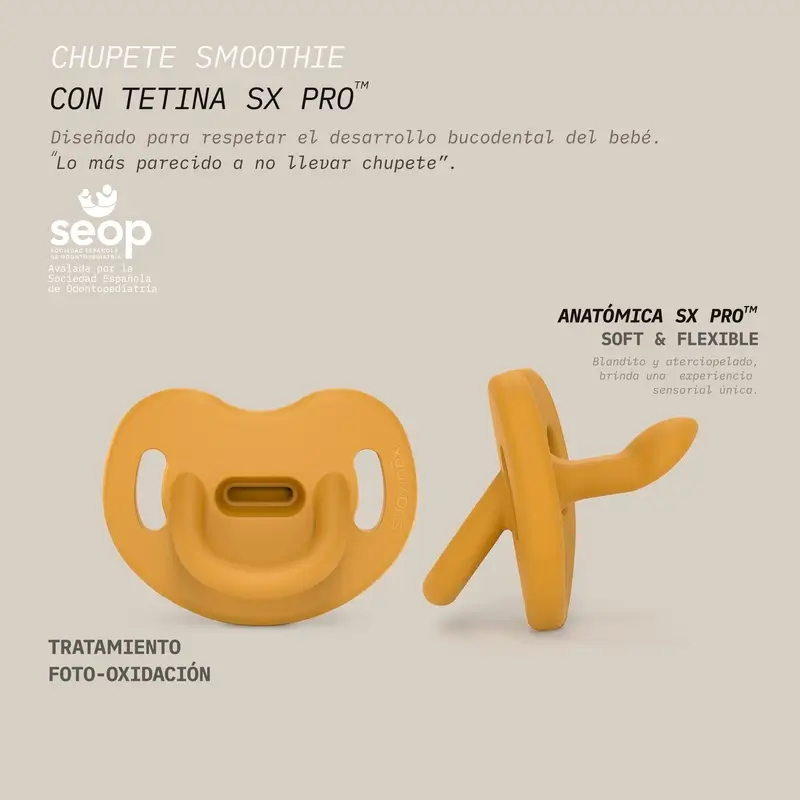 Suavinex Chupetes Tetina Sx Pro 0/6 Meses Colour Essence Mostaza - Image 4